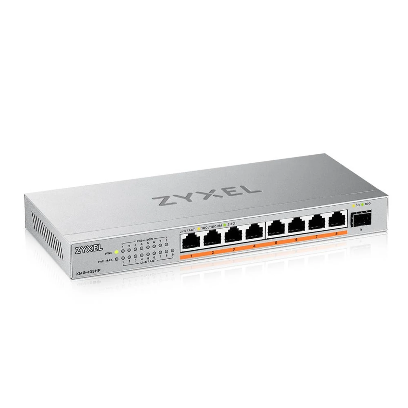 Switch Zyxel XMG-108HP 9p PoE 100W Multigigabit — zdjęcie 1 z 4