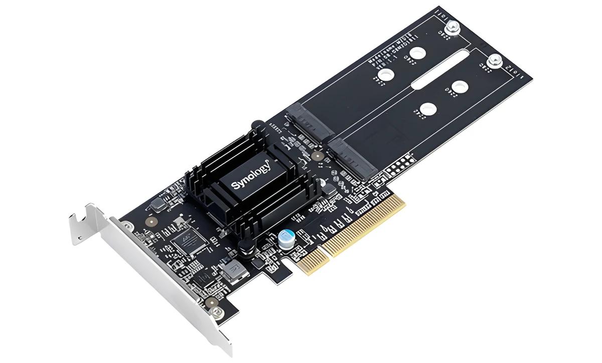 Adapter Synology M.2 na 2x SSD M.2 - Dual M.2 SSD Adapter, czarny