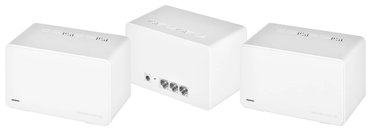 Zestaw punktów dostępowych Mercusys Halo H80X (3-pak) - Sieć Wi-Fi Mesh