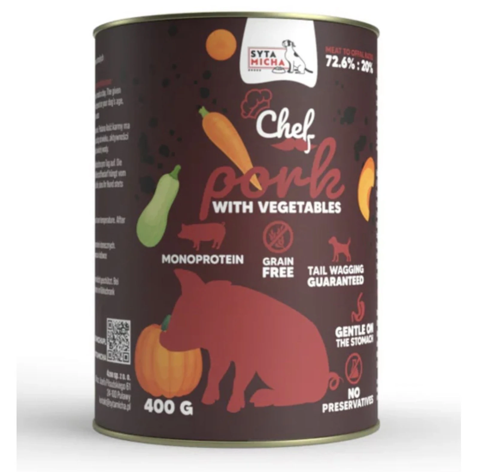 Syta Micha CHEF Wieprzowina z warzywami 400g
