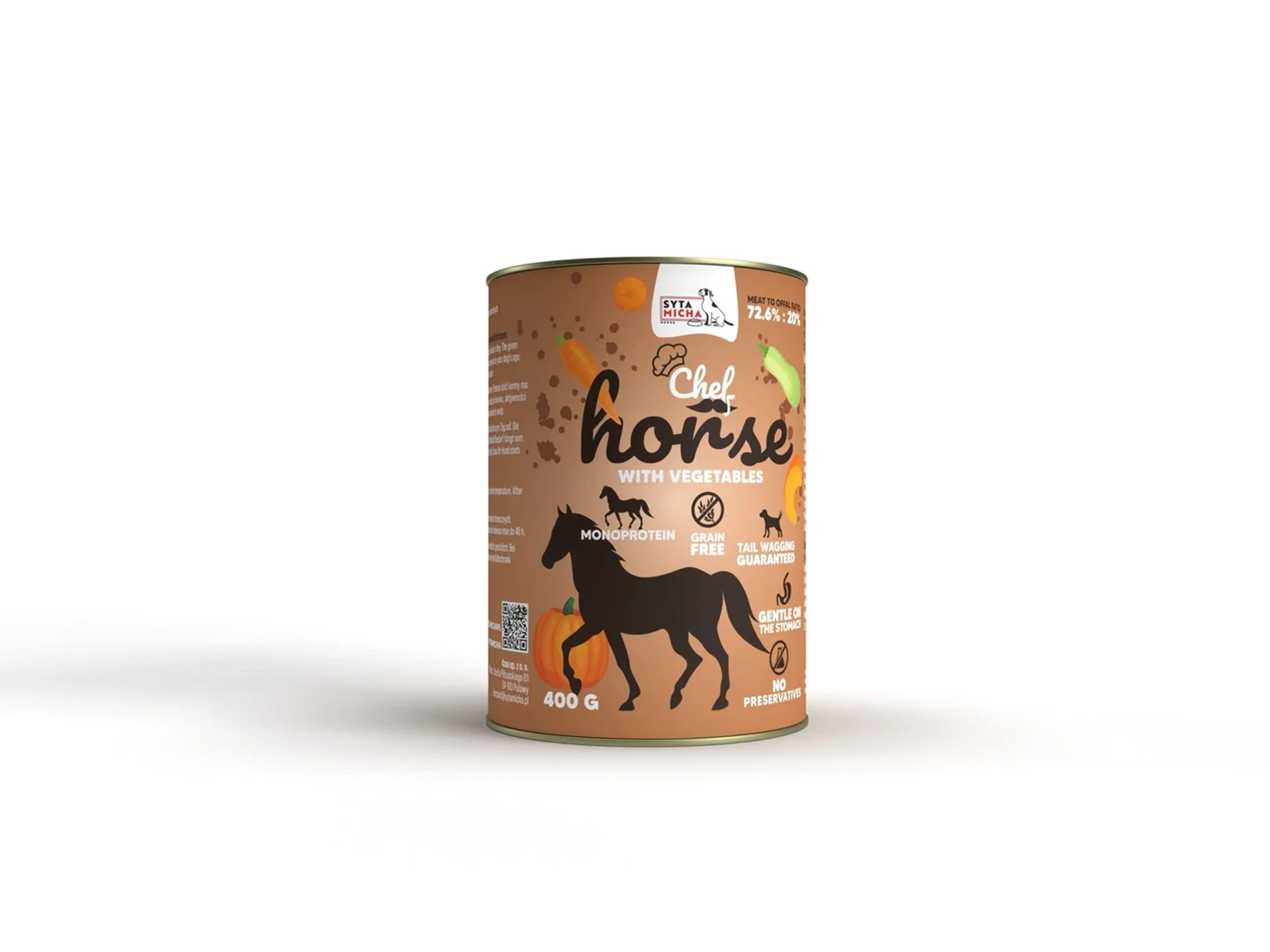 Mokra karma SYTA MICHA Konina z warzywami 400g