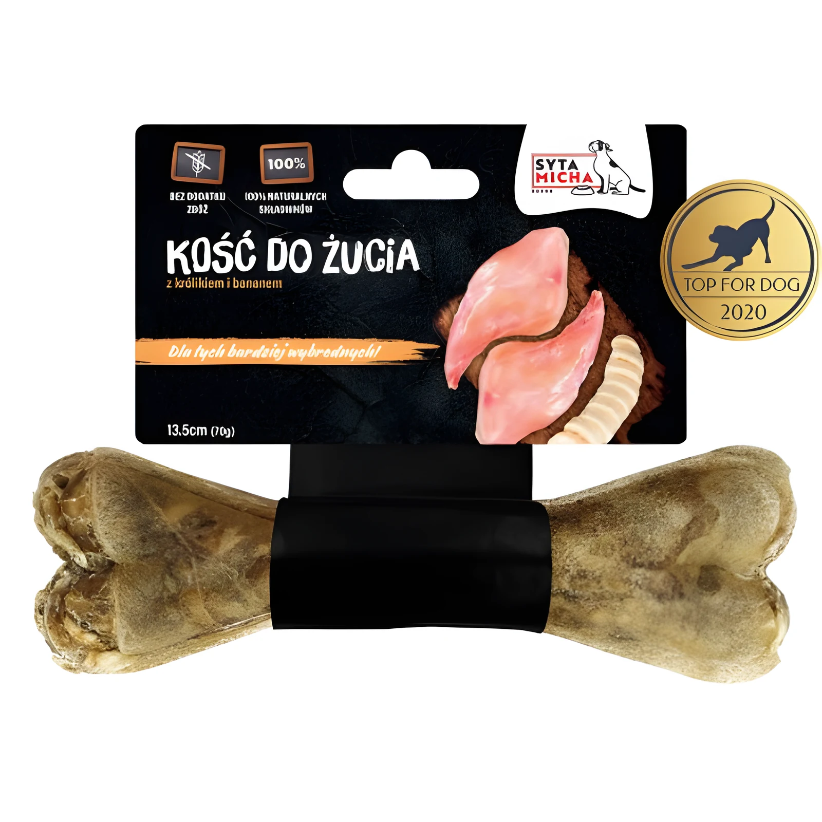 SYTA MICHA Kość do żucia Królik z Bananem 13,5cm