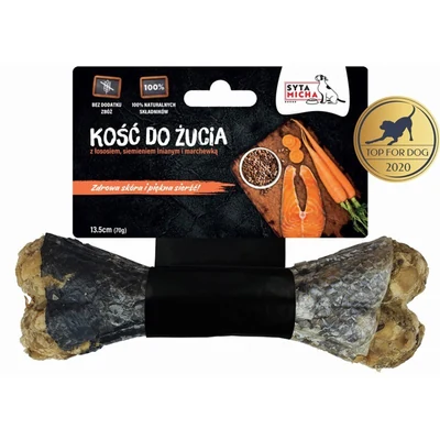 Przysmak dla psa: Kość do żucia na piękną sierść 13,5 cm - SYTA MICHA