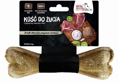 Przysmak dla psa: Kość do żucia z kiwi i kokosem 13,5 cm