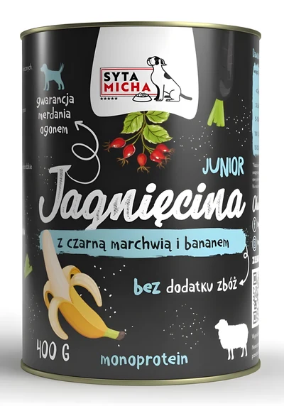 Mokra karma SYTA MICHA Jagnięcina z marchewką 400g