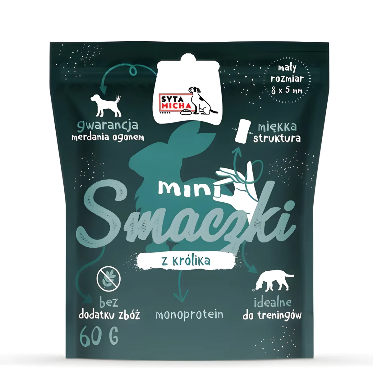 SYTA MICHA - Smaczki treningowe MINI KRÓLIK 60g