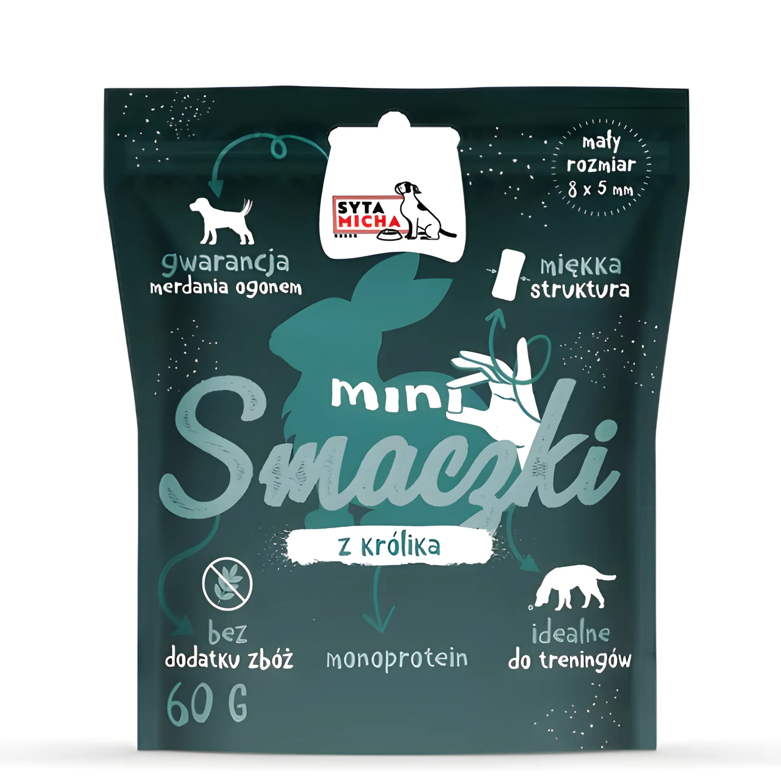 SYTA MICHA - Smaczki treningowe MINI KRÓLIK 60g