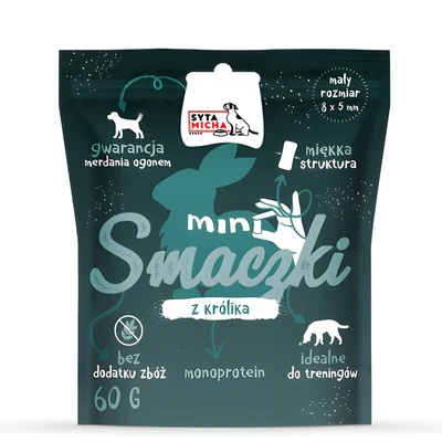 Przysmaki treningowe MINI KRÓLIK 60g - SYTA MICHA