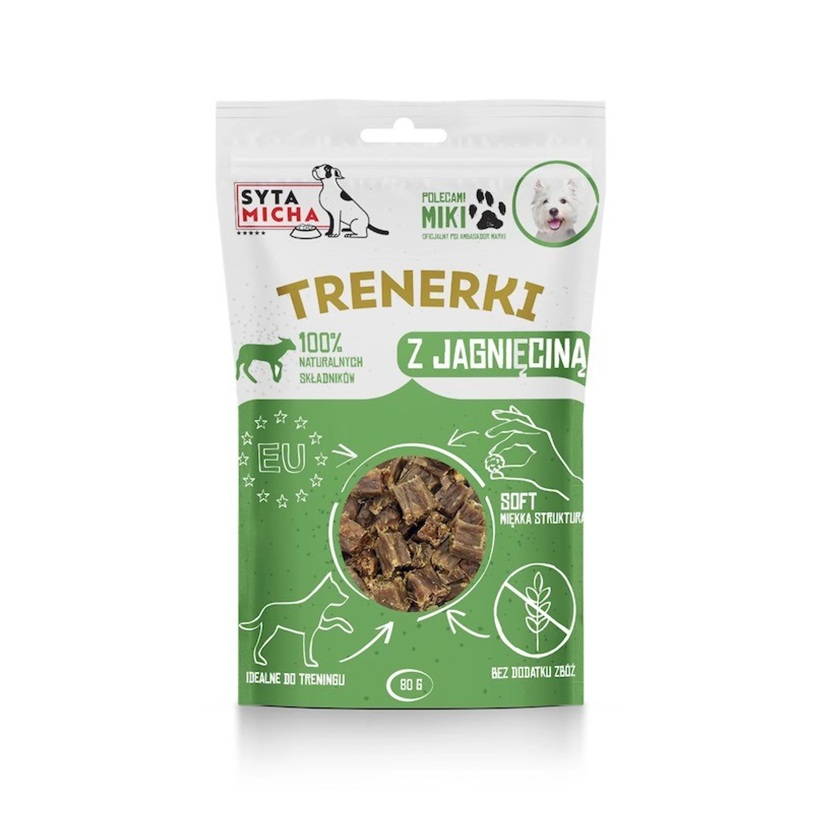 SYTA MICHA Trenerki z jagnięcinę 80g