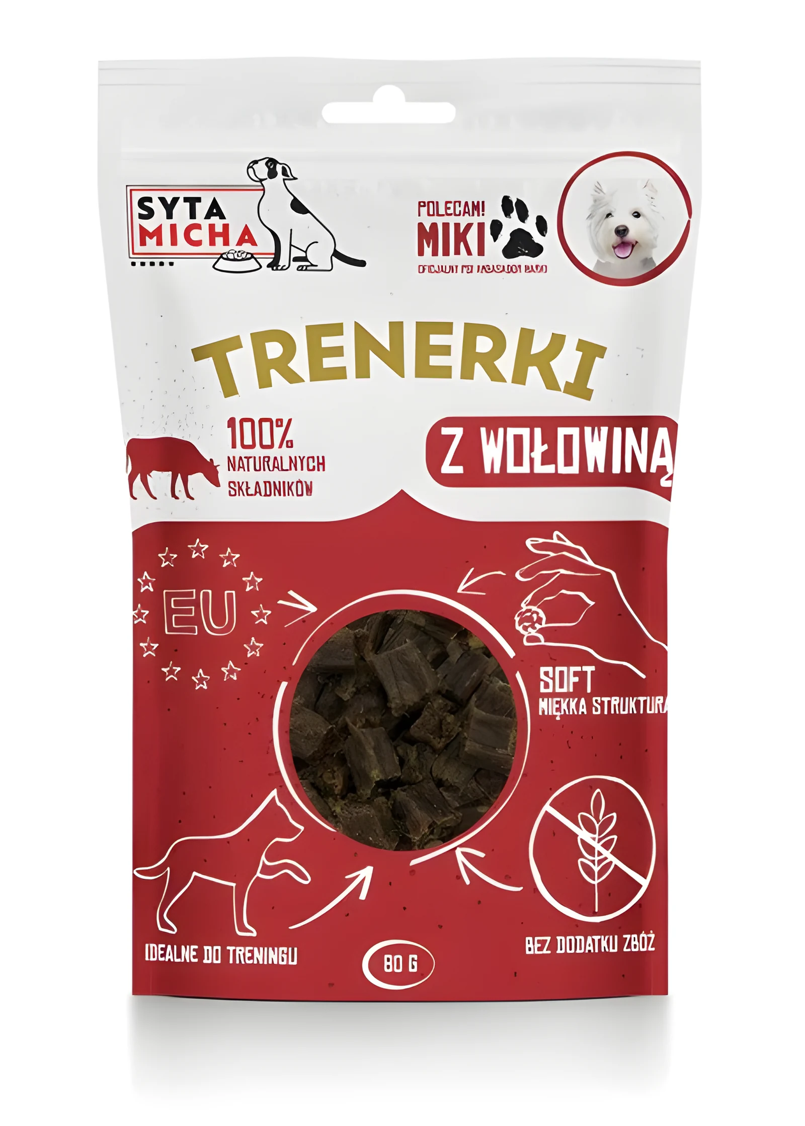 Syta Micha Trenerki z wołowiną - 80g
