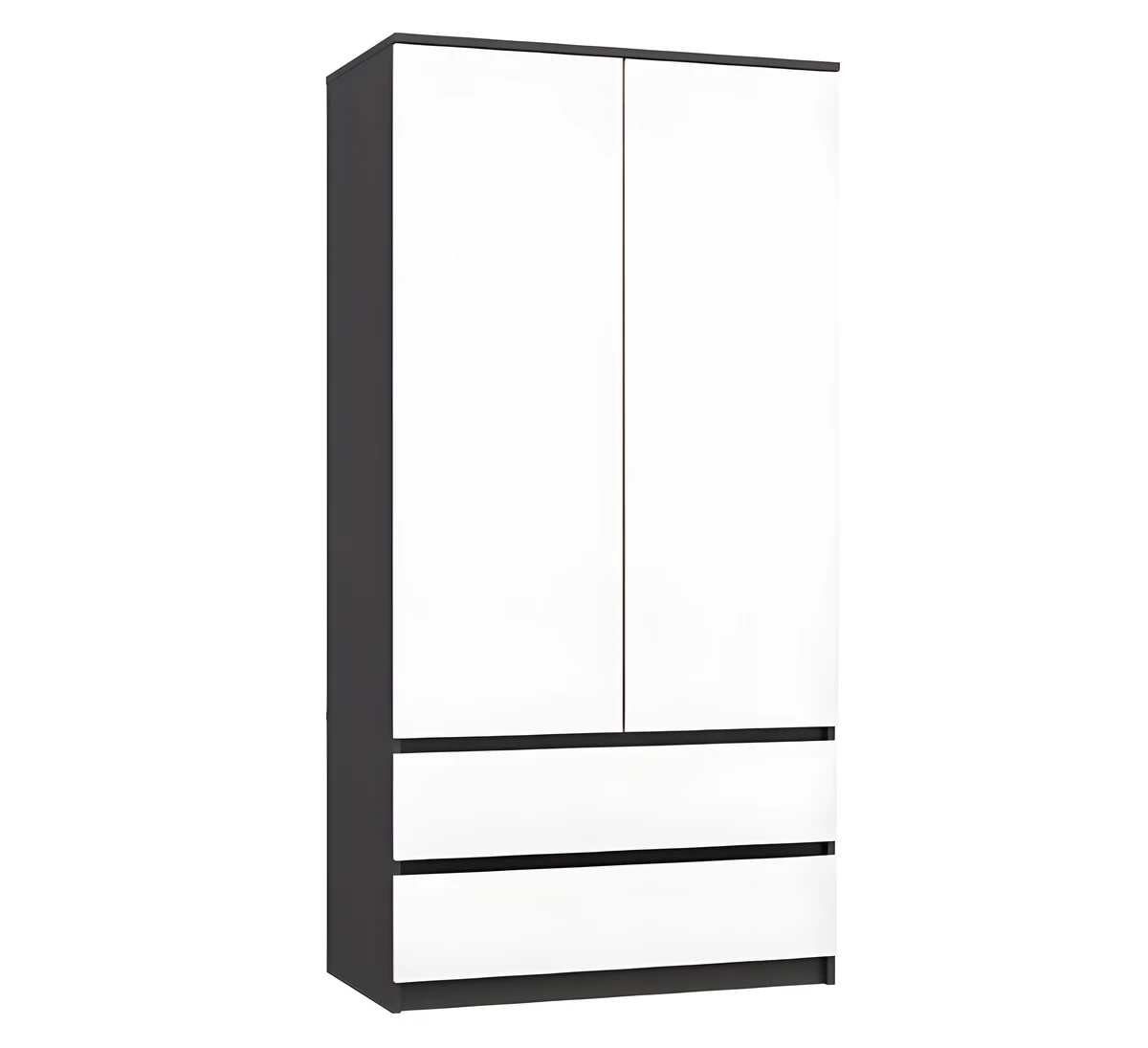 SZAFA MALWA SS-90 ANTRACYT/BIEL KOMPLET
