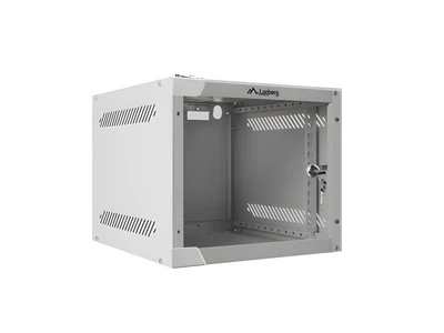 Szafa wisząca Lanberg WF10-2304-10S, 4U, szklane drzwi, szara