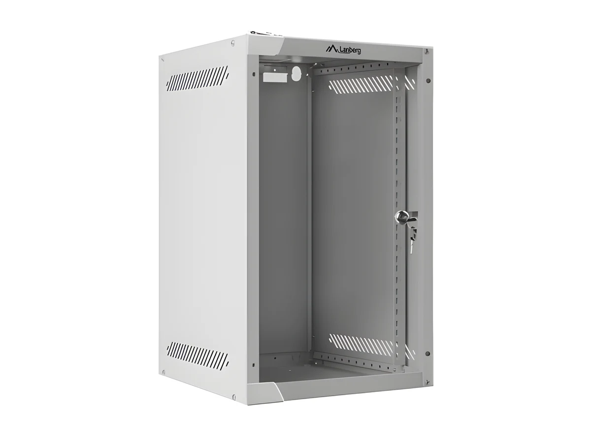 Szafa rack Lanberg WF10-2309-10S, 9U, szklane, szary