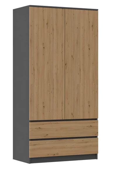 Szafa otwierana Gembird SS-90, antracyt/artisan, 90x50x180 cm