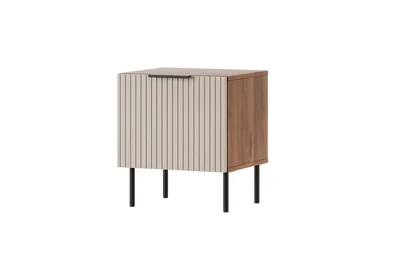 Komplet 2 szafek nocnych ALMERA 50x42x44 cm, orzech/kaszmir