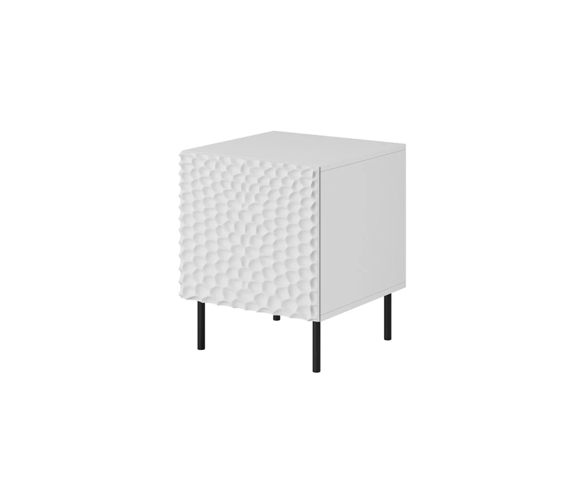 Szafka nocna HOLE 2 sztuki, 44x40,5x53,5 cm, biały mat
