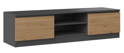Szafka RTV antracyt/artisan 140x40x36 cm