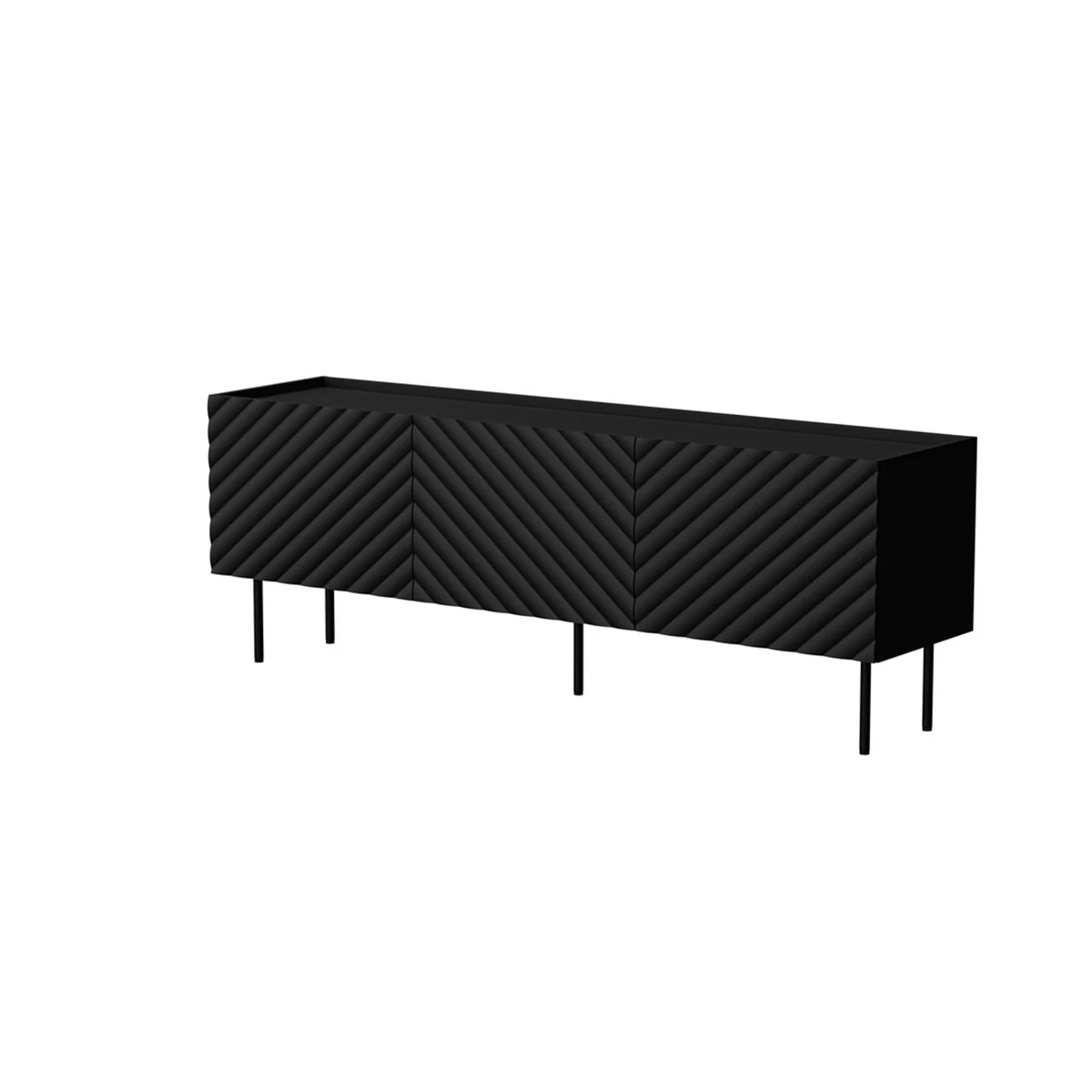Szafka RTV LUCCA 165x40x59, czarna