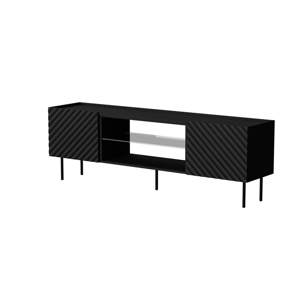 Szafka RTV EF LUCCA 180x40x59 czarny