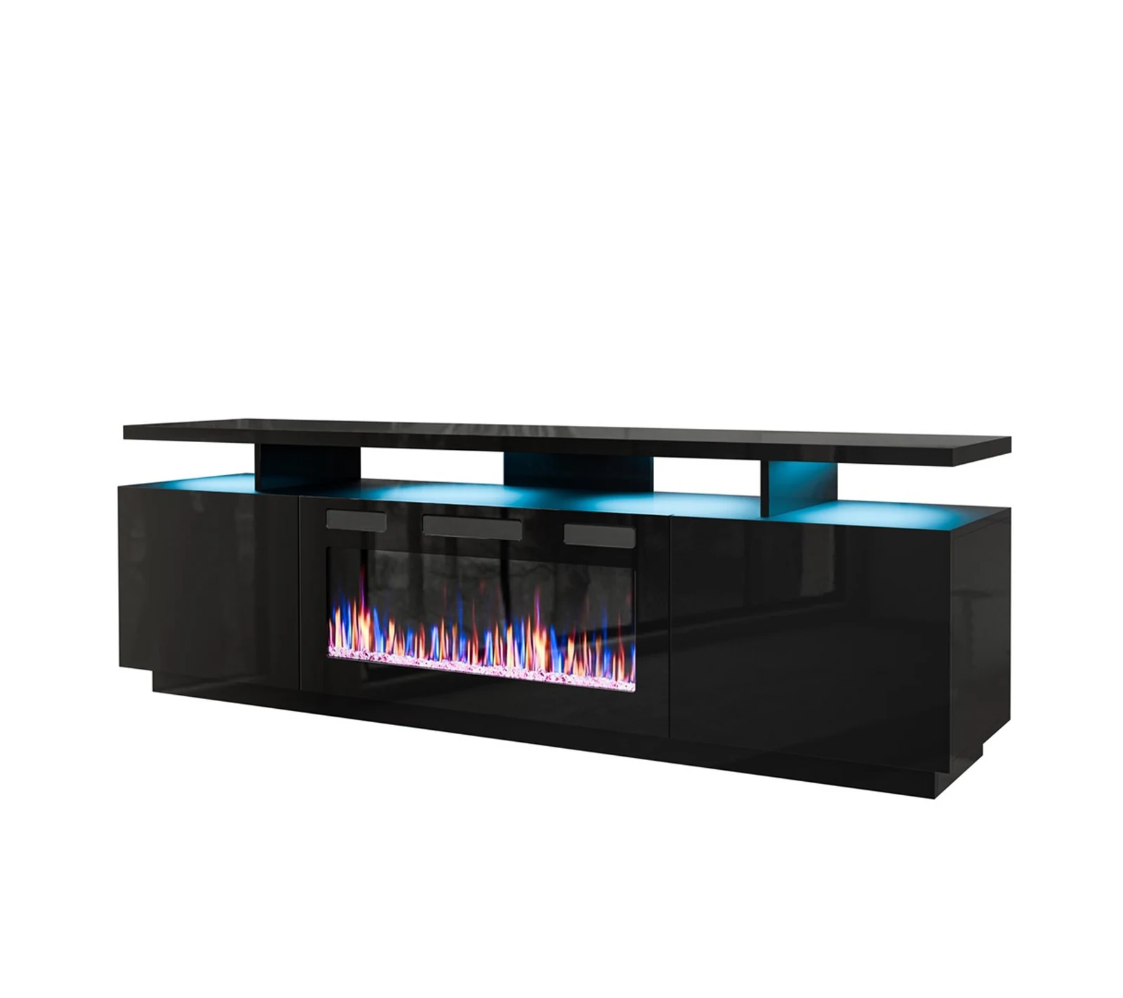 Szafka RTV EVA z kominkiem elektrycznym 180x40x52 — zdjęcie 1 z 8