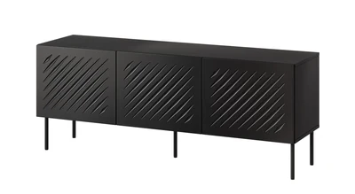 Szafka RTV Gembird SIENA 150,5x40x60 czarna matowa