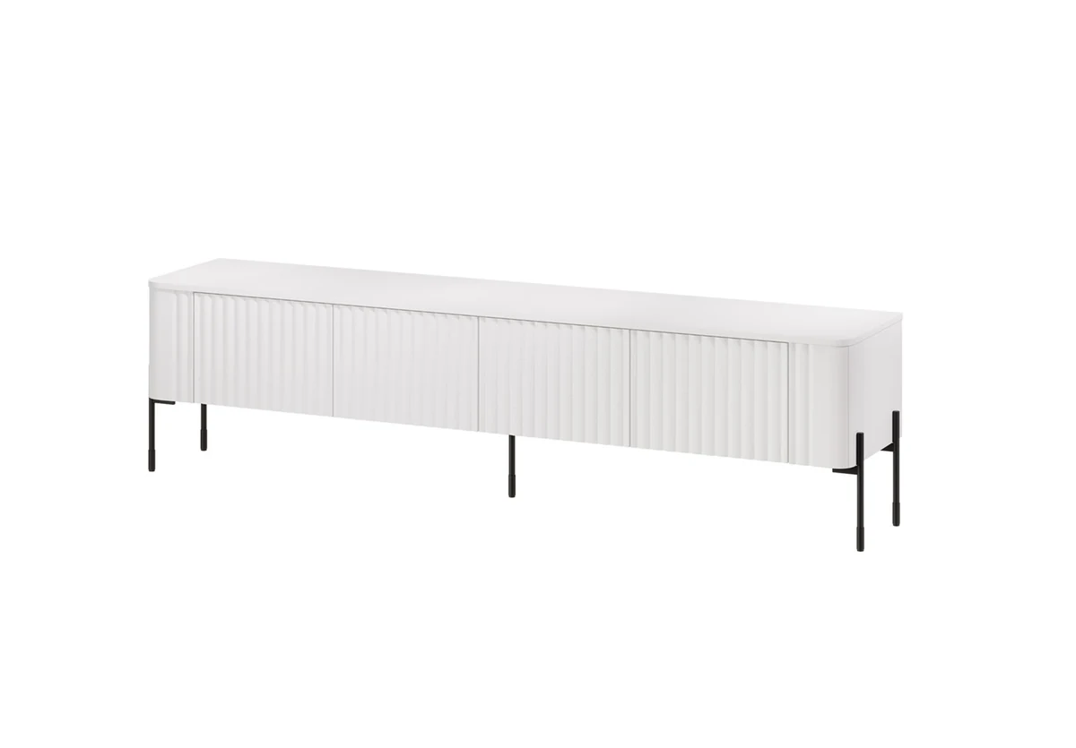 Szafka RTV VERA biała matowa 190x40x50 cm