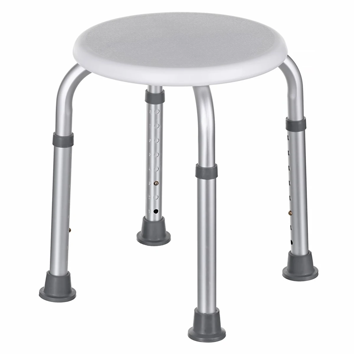 Taboret prysznicowy okrągły aluminiowy