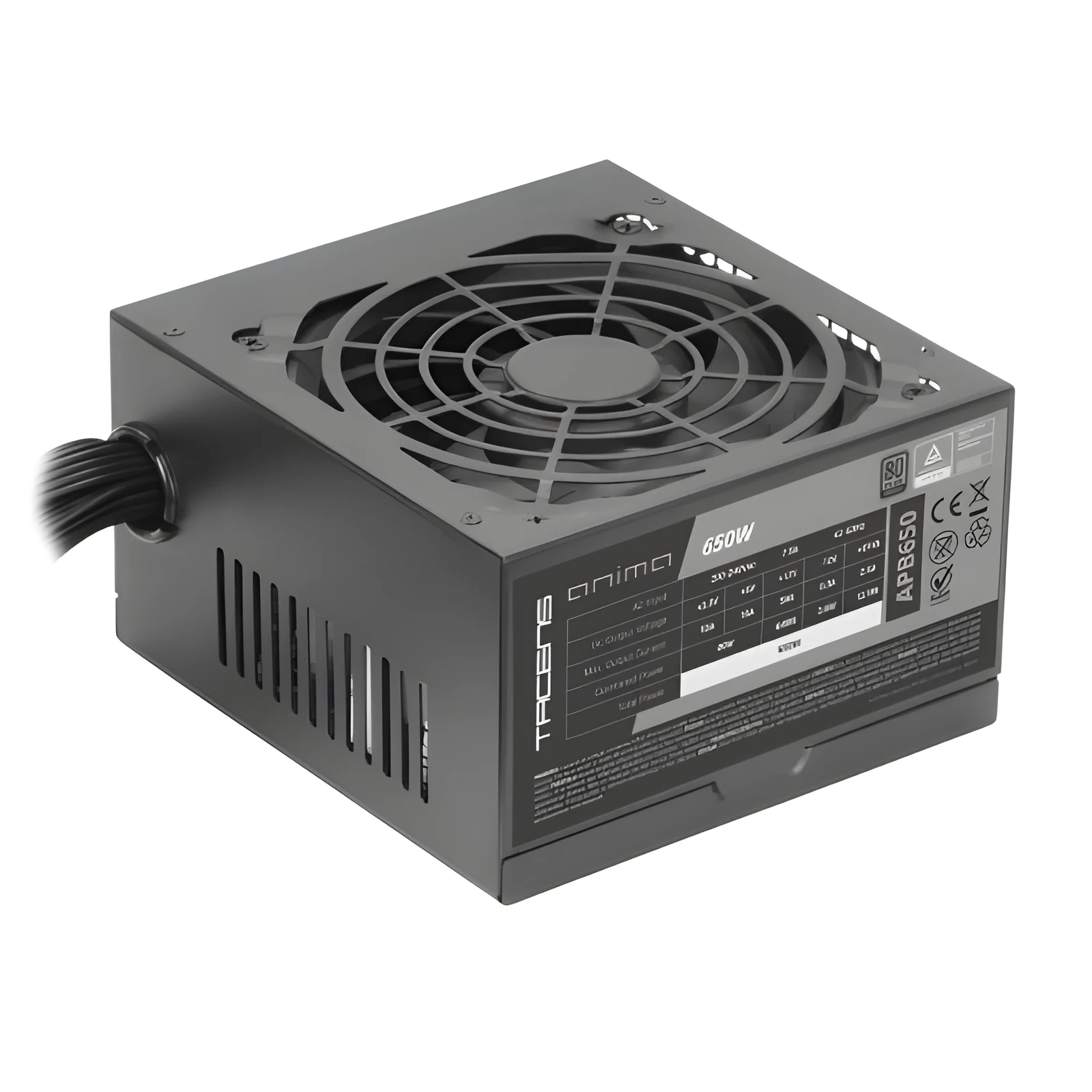 TACENS ANIMA APB650 650W DC-DC, 80PLUS BRONZE - Zasilacz — zdjęcie 1 z 6