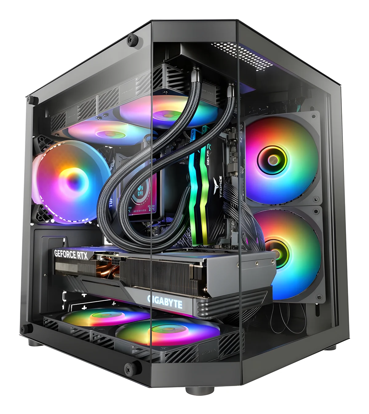 Obudowa Tacens Mars MC-3TLite ATX z wentylatorem 120mm ARGB - MATX