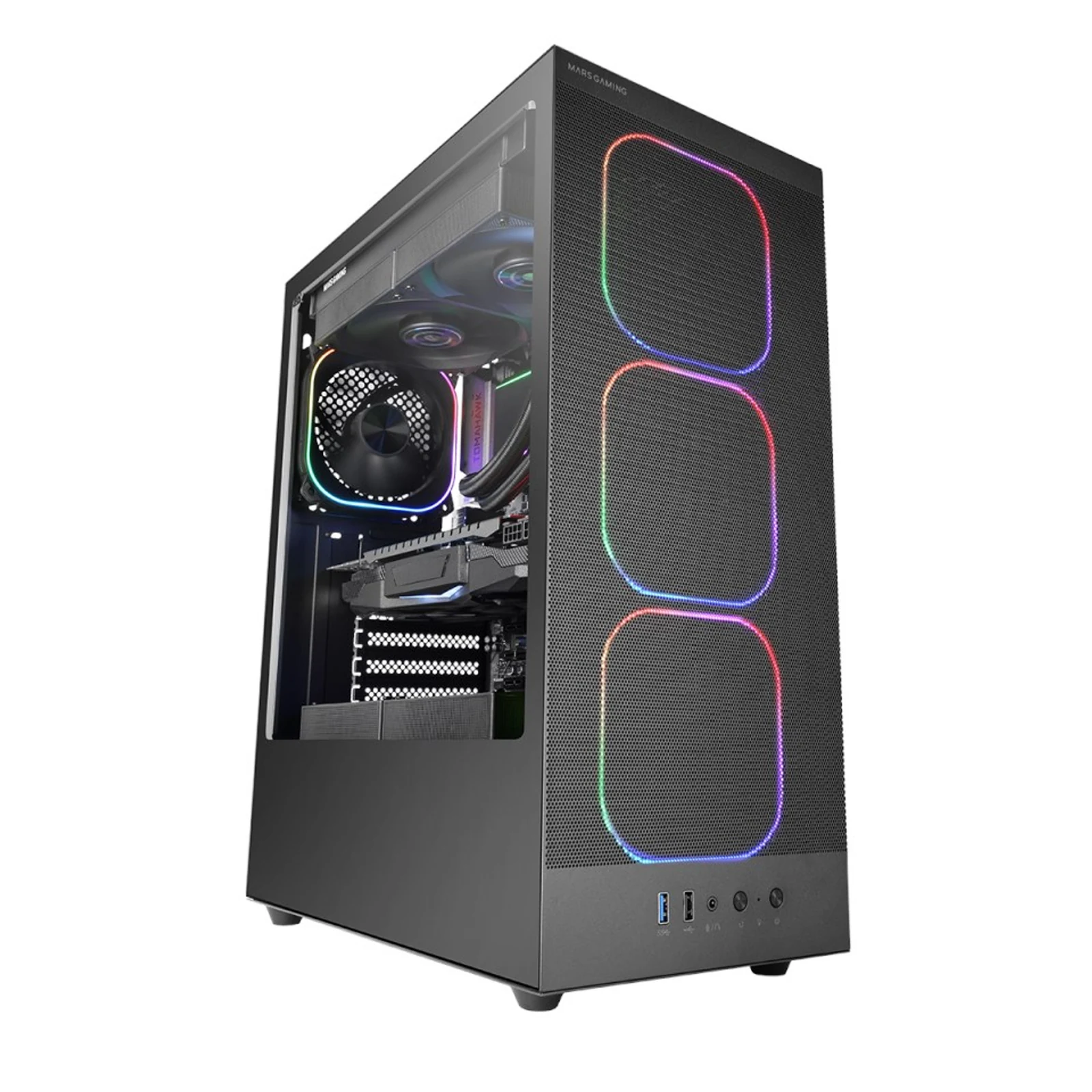 Obudowa Tacens Mars MC-Nebula ATX z 4 wentylatorami ARGB 120mm — zdjęcie 1 z 5