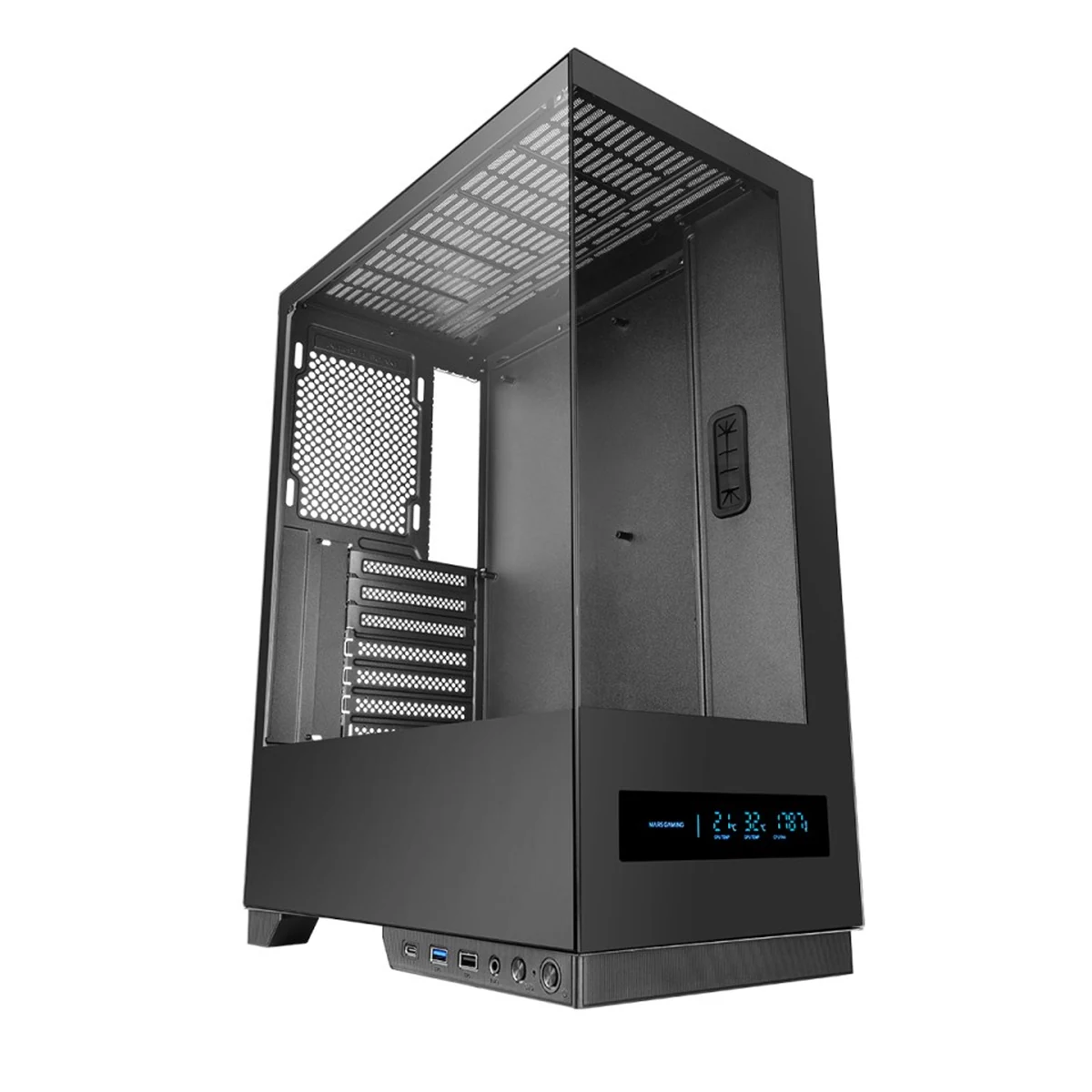 Obudowa ATX Tacens Mars MC-Pulsar LCD - Czarna