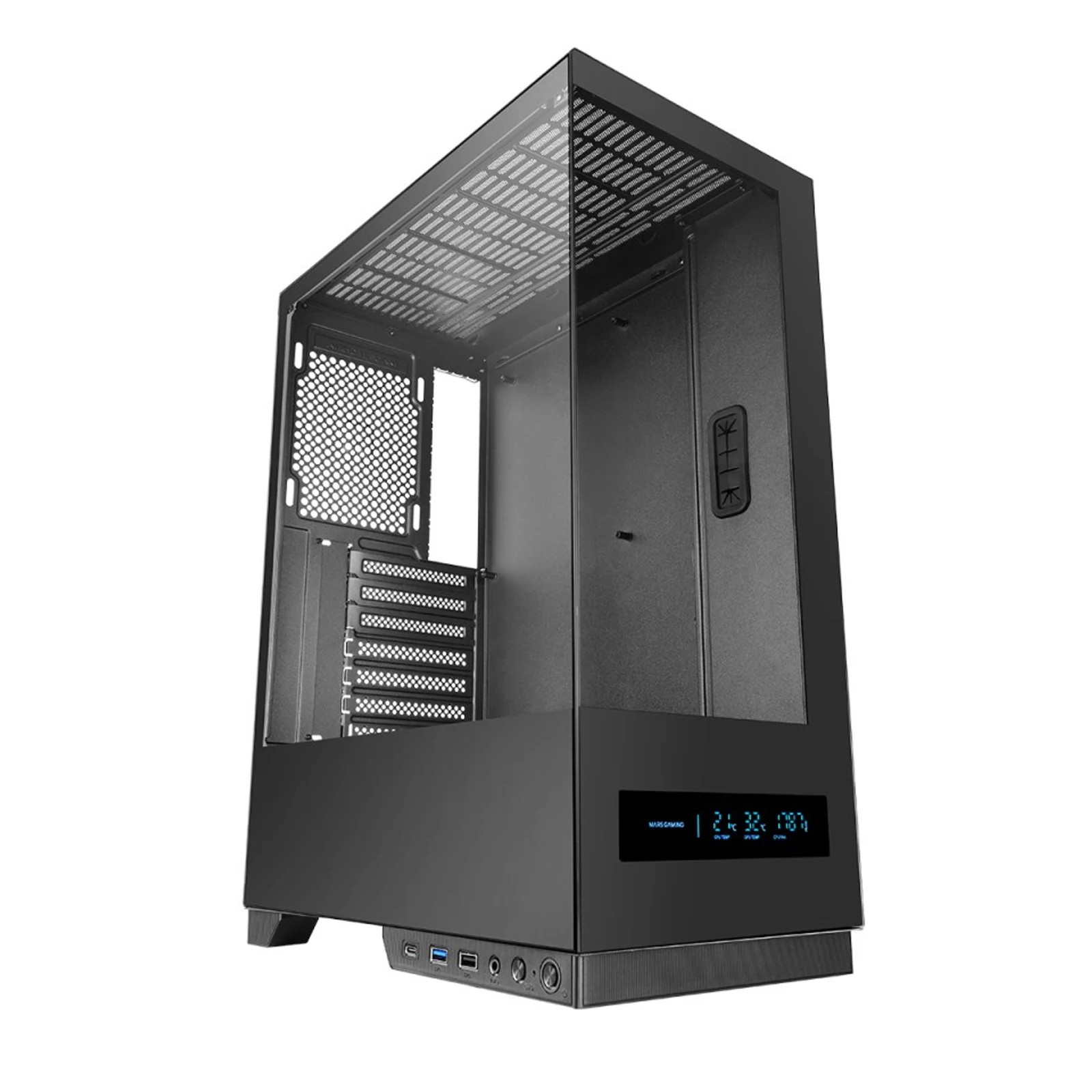 Obudowa ATX Tacens Mars MC-Pulsar LCD - Czarna — zdjęcie 1 z 4