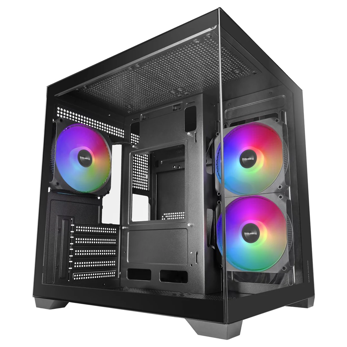 Obudowa Tacens Mars MC-VIEW3 mATX z 3x ARGB i USB-C