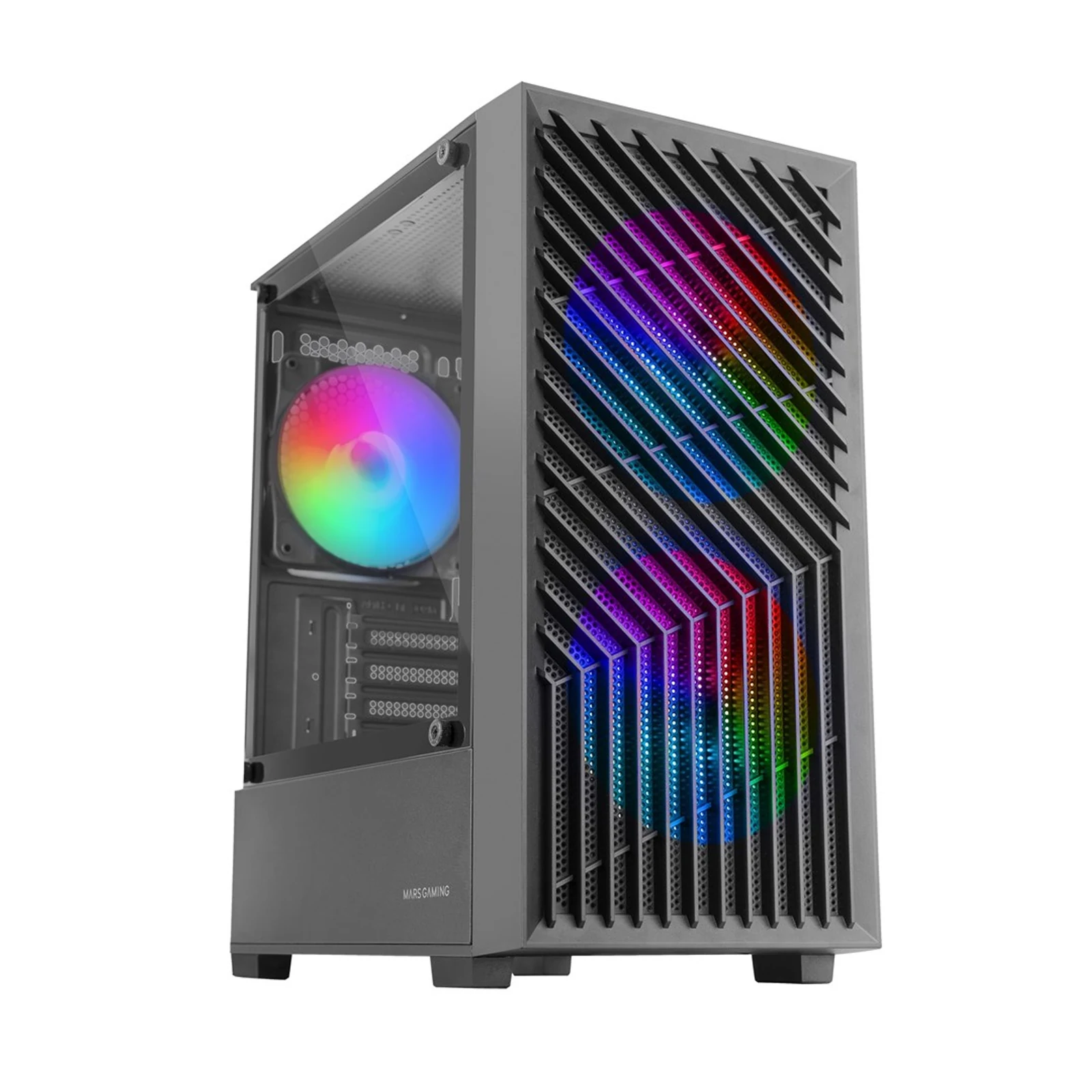 Obudowa Tacens Mars MC-Vortex FRGB mATX z 3 wentylatorami 120mm — zdjęcie 1 z 7