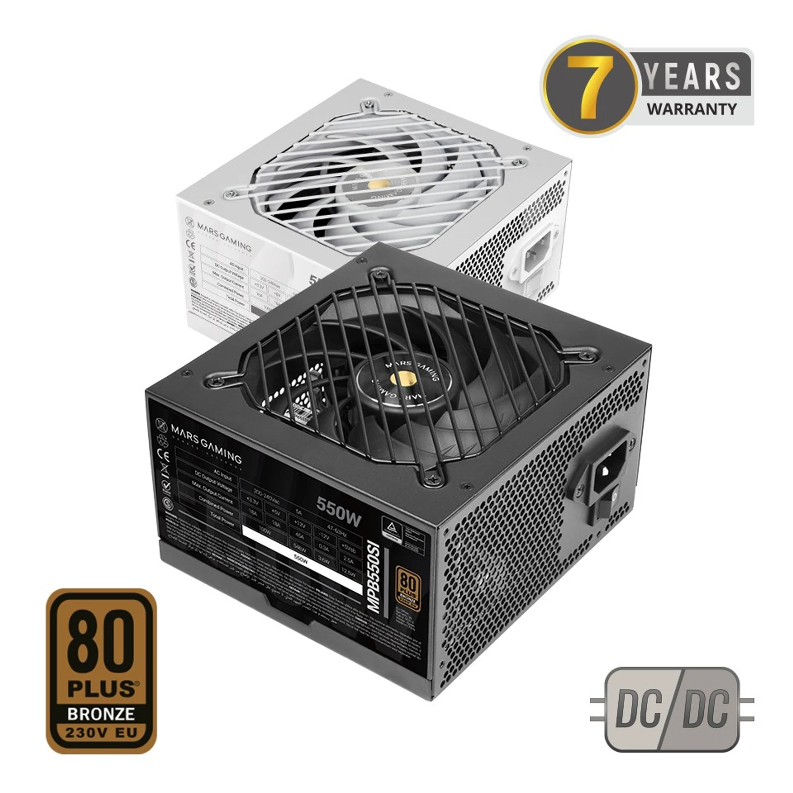 TACENS MARS MPB550SI 550W DC-DC, 80PLUS BRONZE — zdjęcie 1 z 2