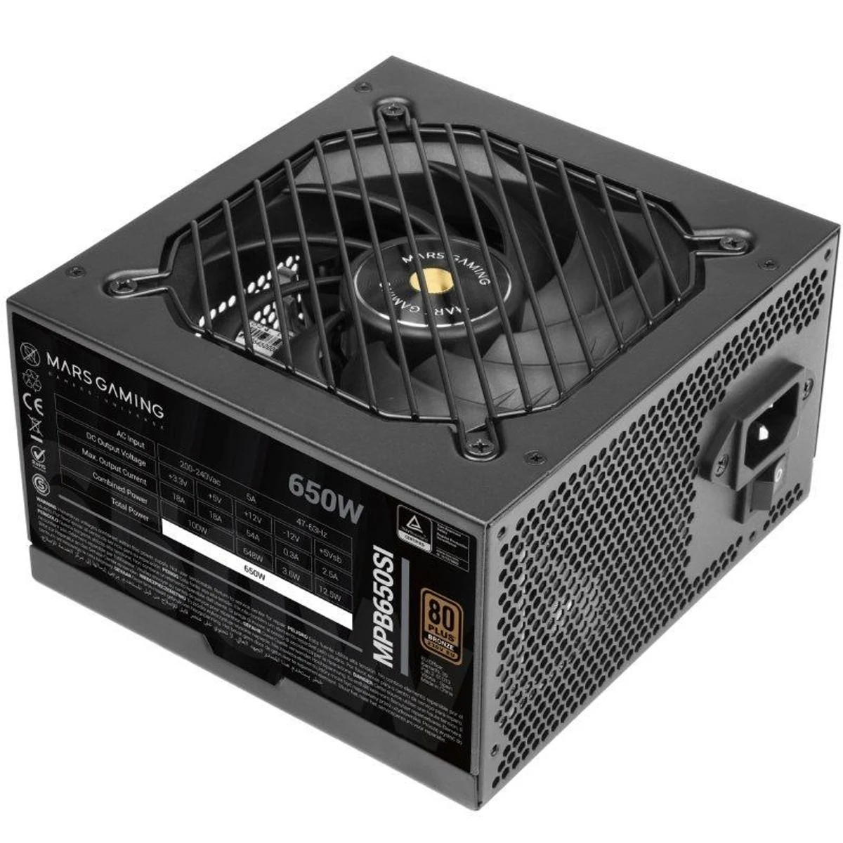 TACENS MARS MPB650SI 650W DC-DC, 80PLUS BRONZE - Zasilacz