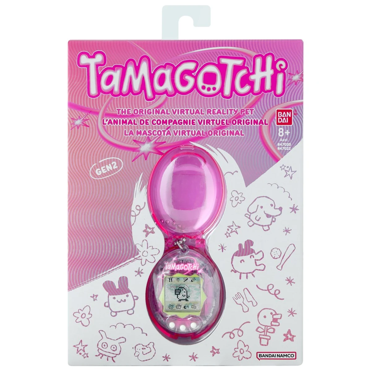 TAMAGOTCHI ORIGINAL WITH CASE - PINK
