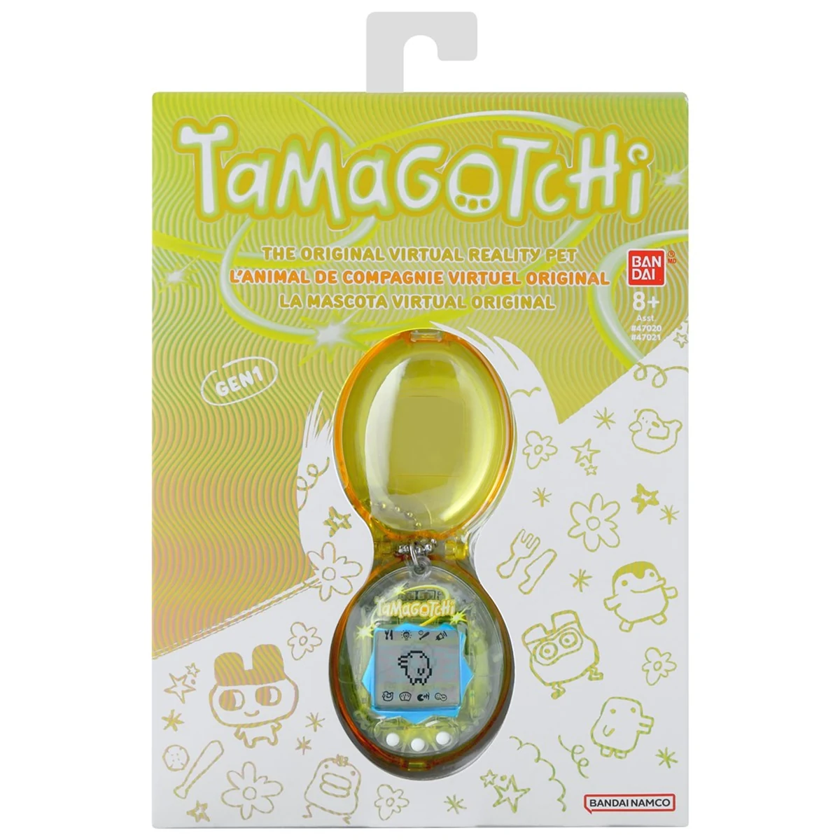 TAMAGOTCHI ORIGINAL WITH CASE - YELLOW