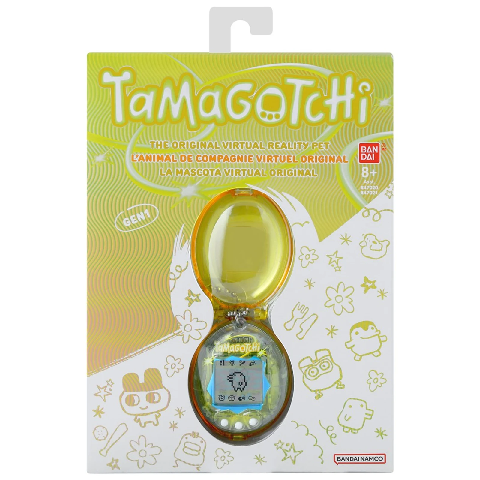 TAMAGOTCHI ORIGINAL WITH CASE - YELLOW — zdjęcie 1 z 7