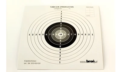 Tarcze strzeleckie papierowe 14x14 cm, 100 sztuk