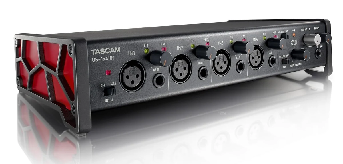 Interfejs audio Tascam US-4x4HR - 4-kanałowy interfejs USB