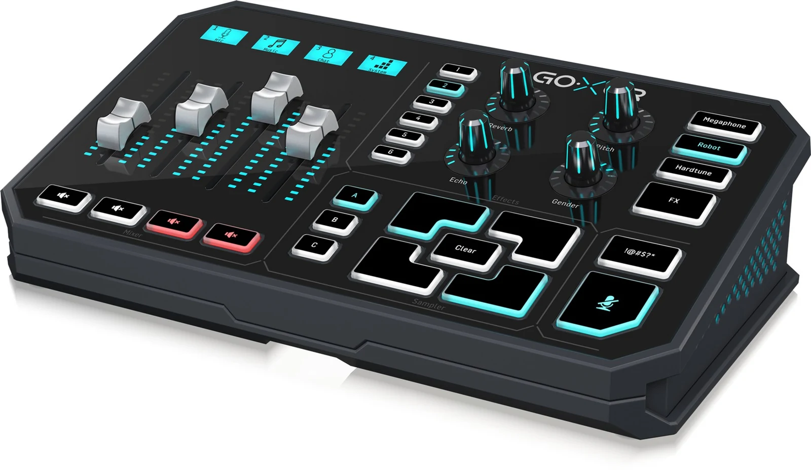 Kompletny mikser streamingowy TC Helicon GO XLR z funkcją samplera — zdjęcie 1 z 5