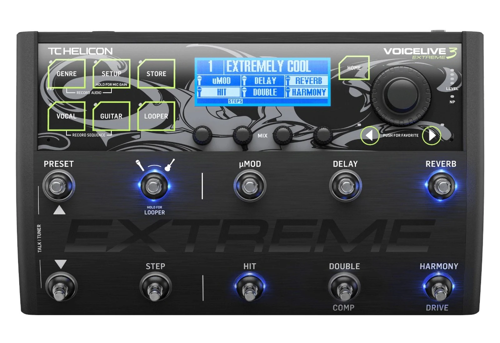 Efekt gitarowy TC Helicon VoiceLive 3 Extreme - Zaawansowany multiefekt wokalno-gitarowy — zdjęcie 1 z 5