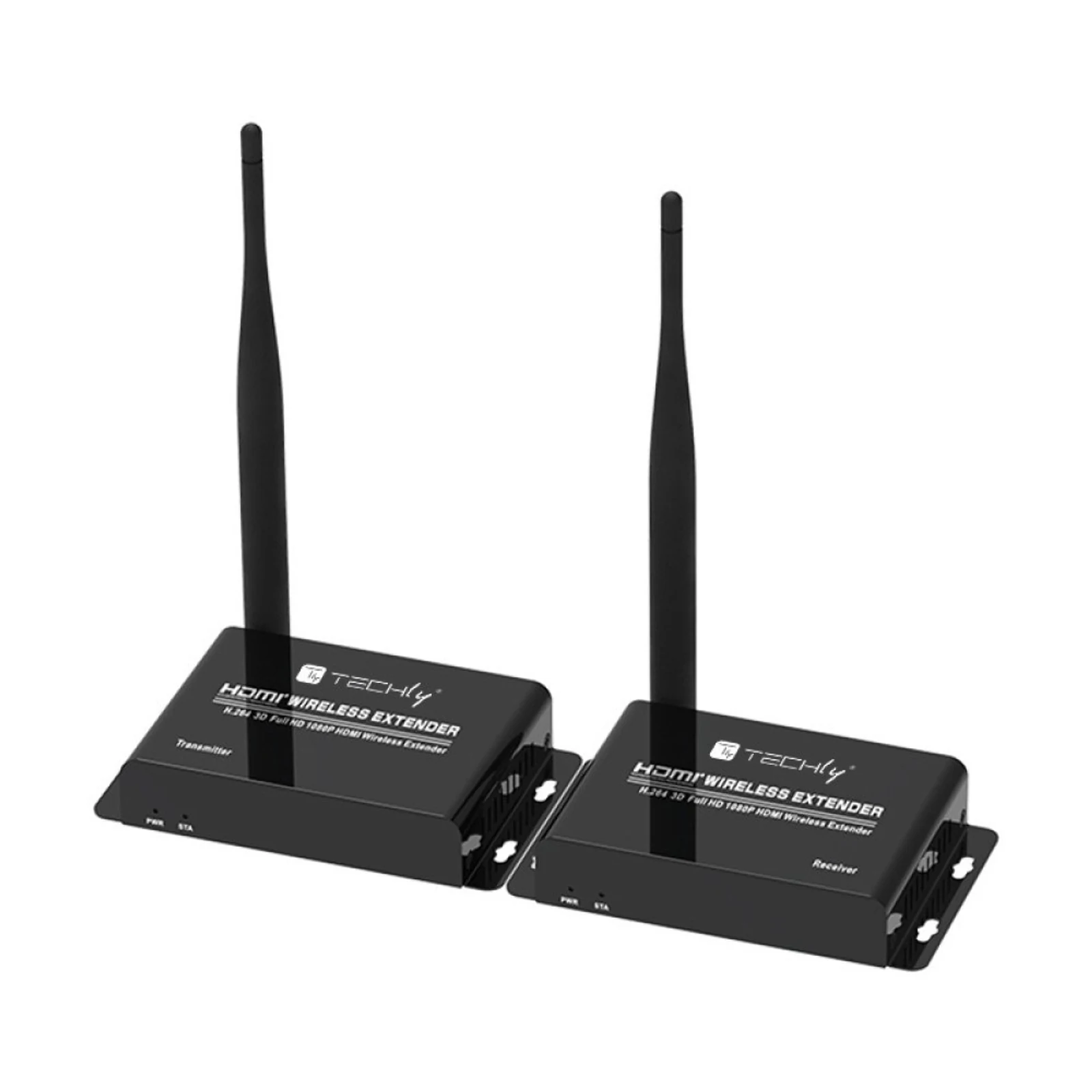 TECHLY BEZPRZEWODOWY EXTENDER HDMI FULL HD 1080P — zdjęcie 1 z 5