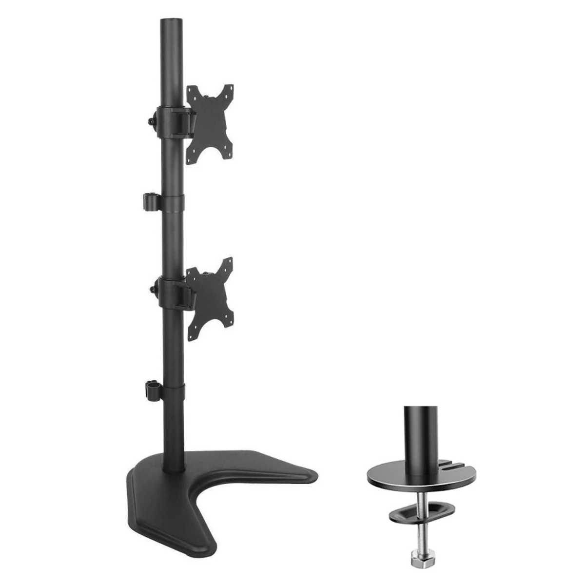 TECHLY PODSTAWA POD 2 MONITORY 13-27" Czarny