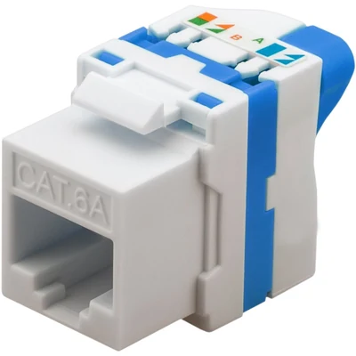 Samozaciskowy moduł Keystone RJ45 kat. 6A U/UTP Techly