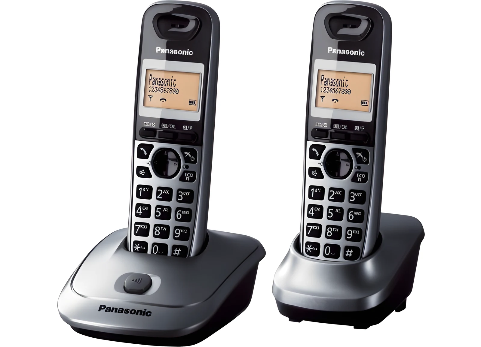 Bezprzewodowy telefon stacjonarny Panasonic KX-TG2512, szary
