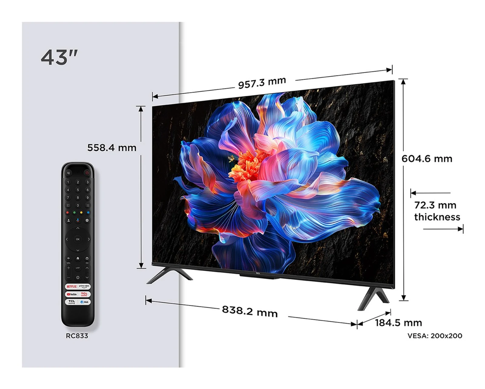 Telewizor LCD TCL 43P6K 43 — zdjęcie 1 z 7