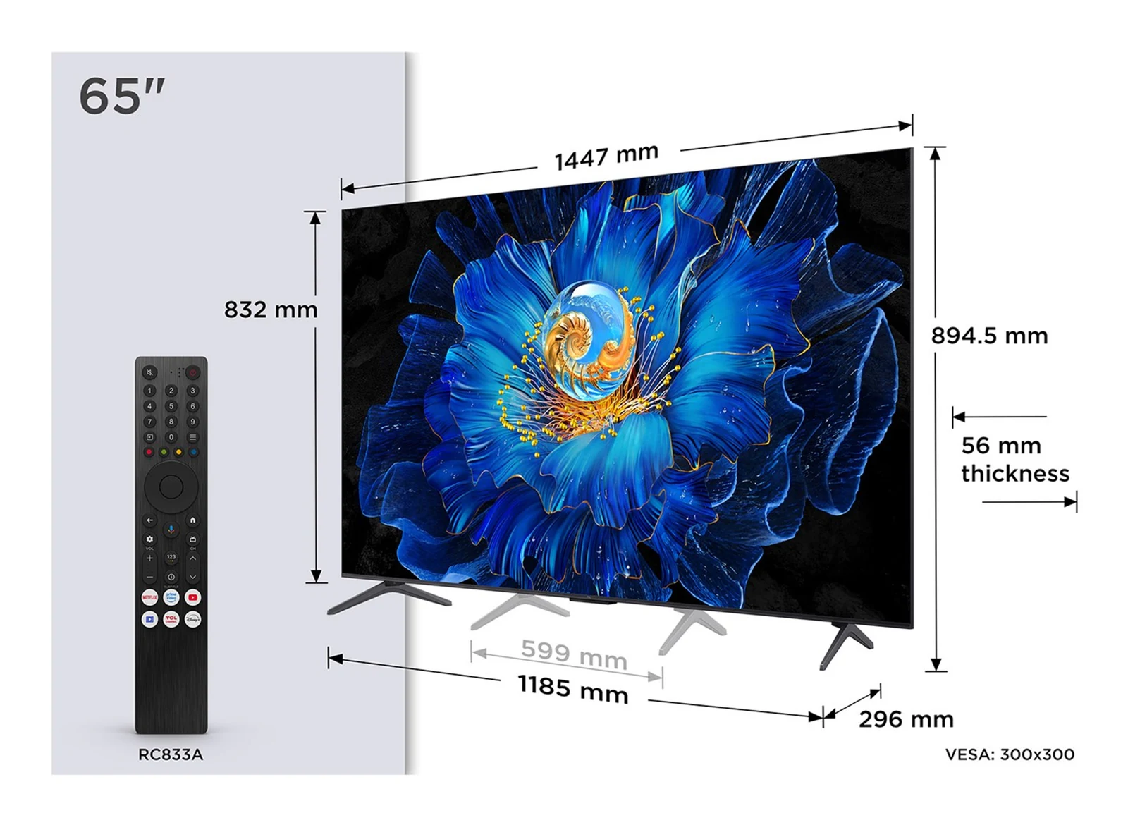 Telewizor LCD TCL 65C69KS 65 cali — zdjęcie 1 z 7