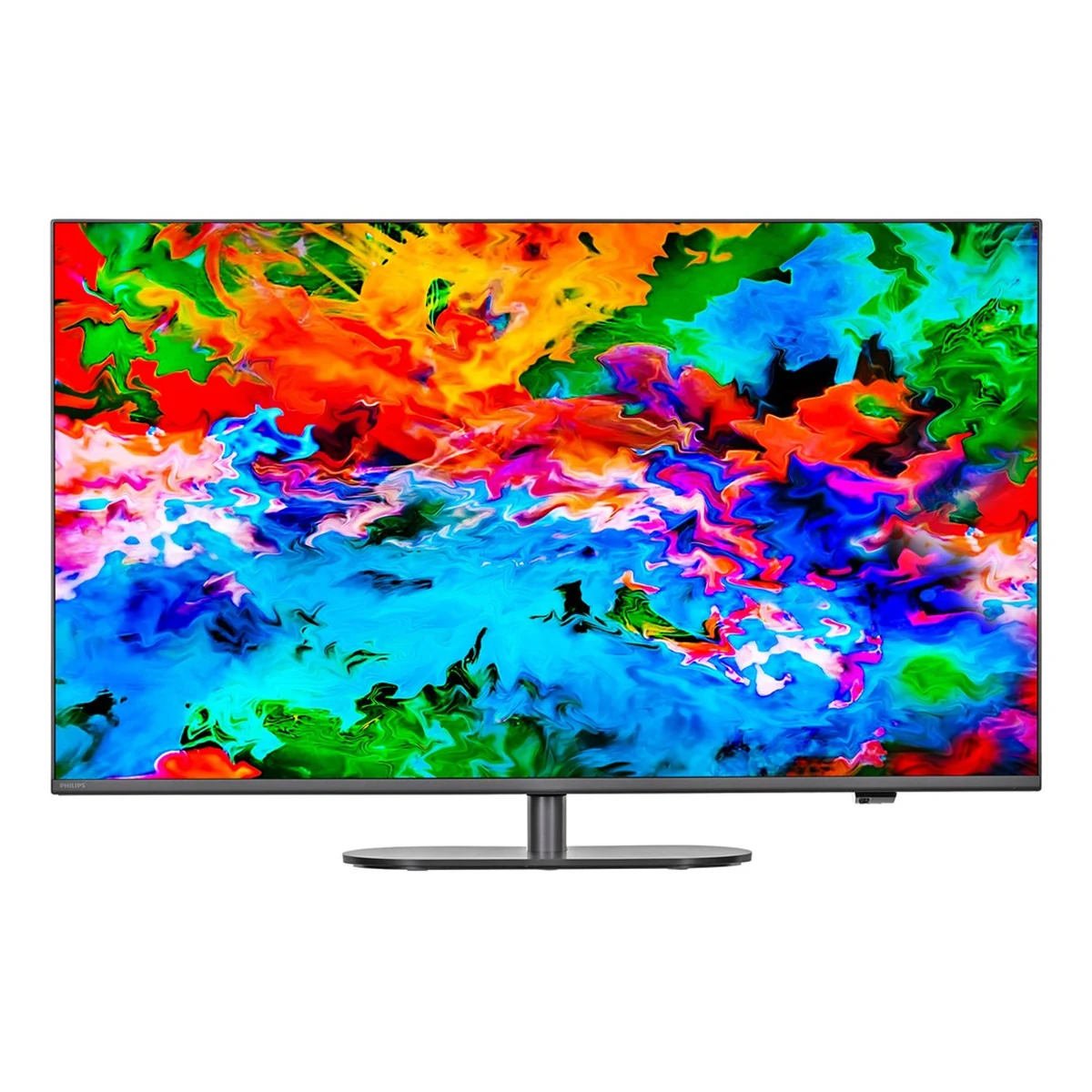 Telewizor Philips 43PUS9010/­12 QLED 43" 4K Ultra HD 120Hz Titan OS Dolby Atmos Ambilight Ciemnoszary